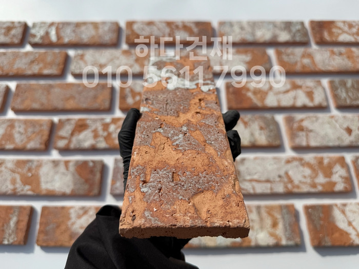 점토 유럽풍 올드브릭 레드포인트 242x78x13T / 하다건재 고벽돌타일
