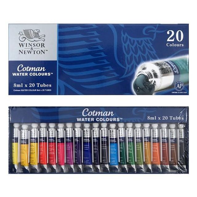 코트만 수채물감세트 20색 8ml 윈저앤뉴튼 : 안전제일라이프