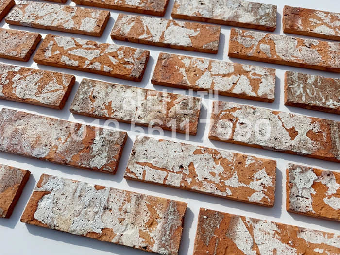 점토 유럽풍 올드브릭 레드포인트 242x78x13T / 하다건재 고벽돌타일