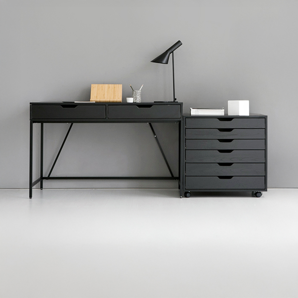 OLAF 서랍장 KS1008STB 670x480x650mm, 6단, 블랙 2599.1032 - 상세 이미지 5