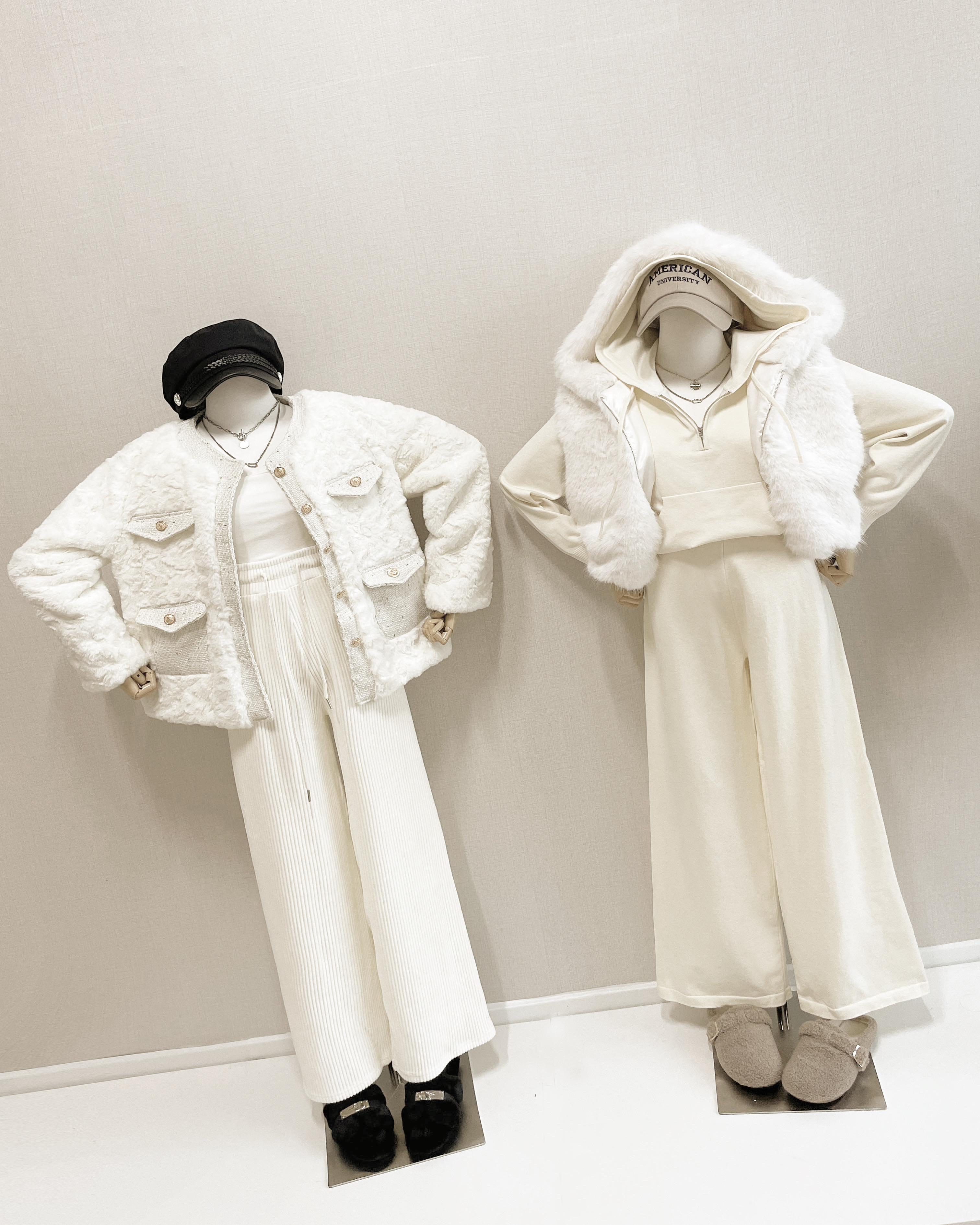 24FW 소프트 후드 왕페이크퍼 조끼 털빠짐X (아이/블랙) 상세 이미지 2