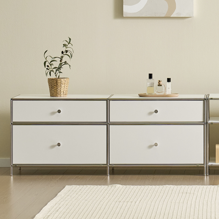 헤이몰리 헤이즈 미드센츄리 모듈 2단 1325 서랍장 거실장