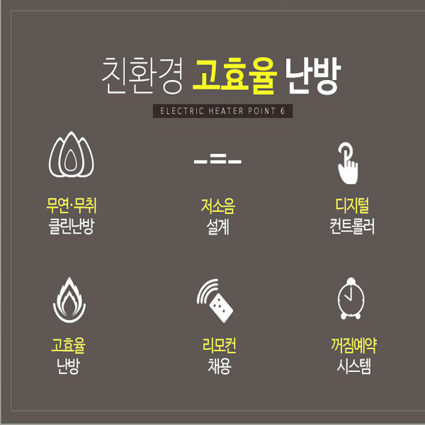 대성하이원 DSPE-75 업소용 전기난로 카본 전기히터 - 상세 이미지 2