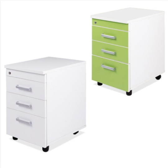 고급 바퀴 서랍장 스틸 목재 튼튼한 열쇠 서랍장 이동식 서랍장