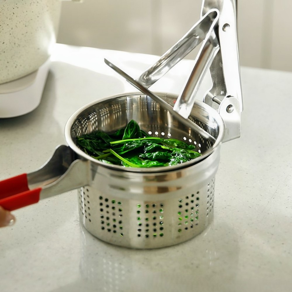 나물짤순이 두부짜기 오이지탈수기 스텐 대용량 식품 요리 음식물 김치 물기제거 압축 기계