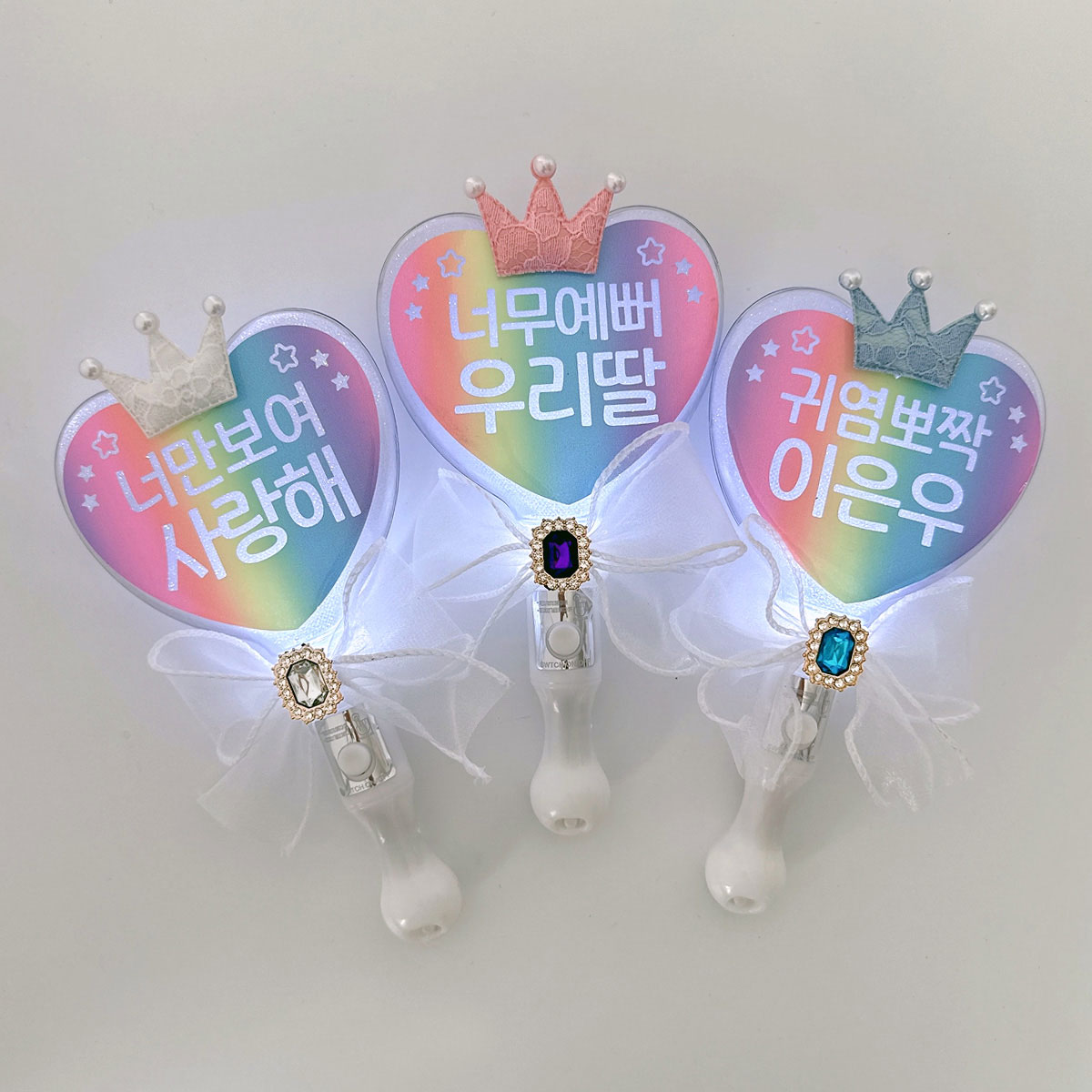 LED 하트 응원봉 캔디 제작 재롱잔치 응원피켓 학예회 발표회 콘서트 체육대회 - 상세 이미지 3