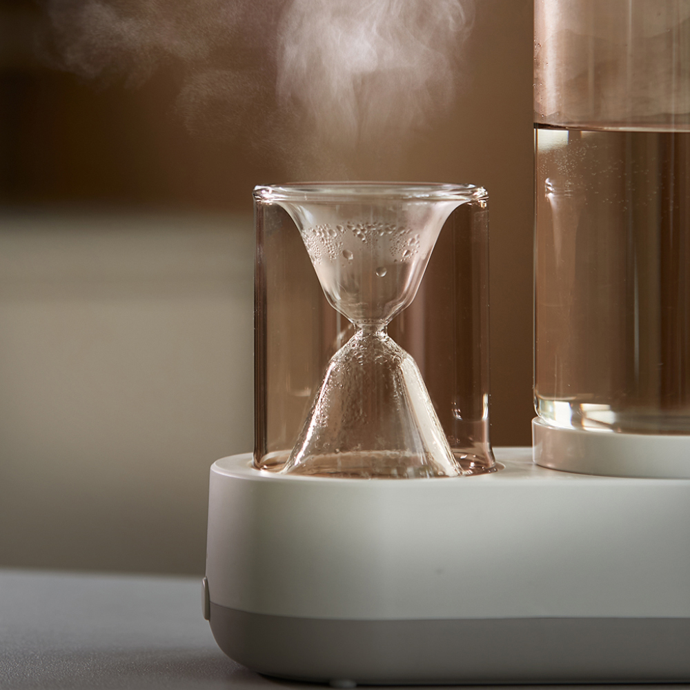 르젠 가열식 가습기 모래시계형 인테리어 디자인