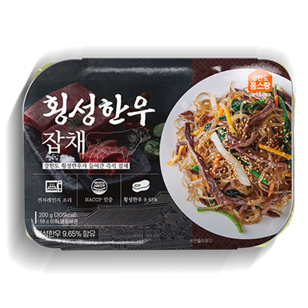 횡성 한우잡채 밀키트 3분 즉석 소고기잡채 - 상세 이미지 2
