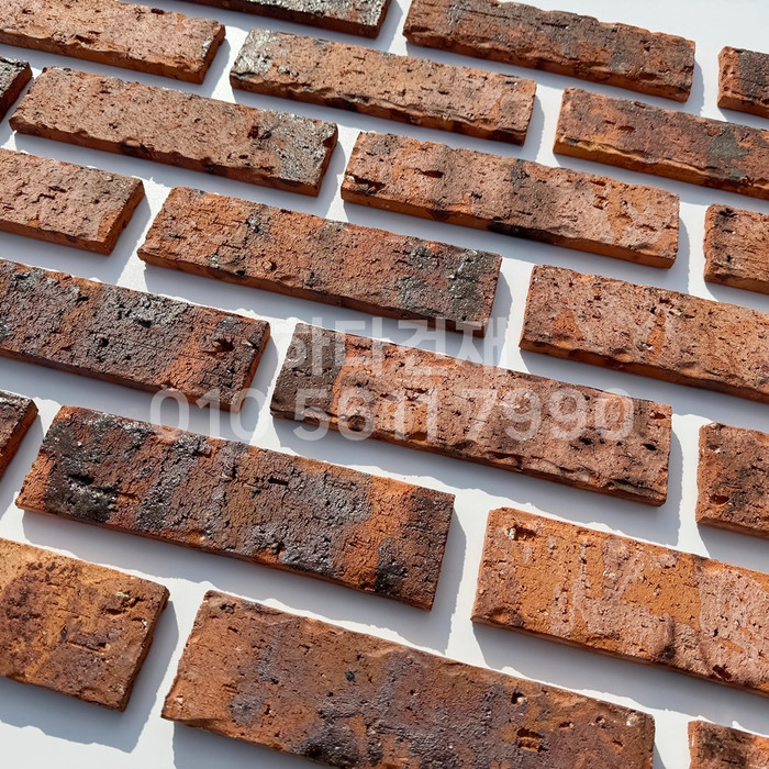 점토 유럽풍 올드브릭 브라우니컬러 242x63x13T / 하다건재 고벽돌타일