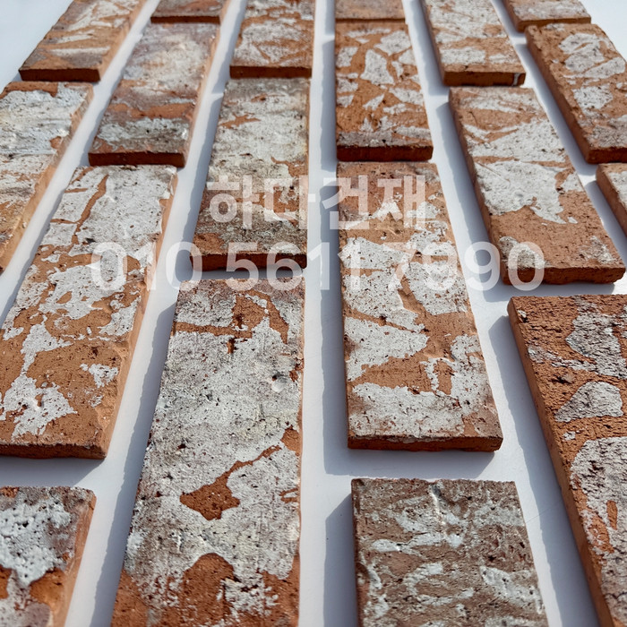 점토 유럽풍 올드브릭 레드포인트 242x78x13T / 하다건재 고벽돌타일