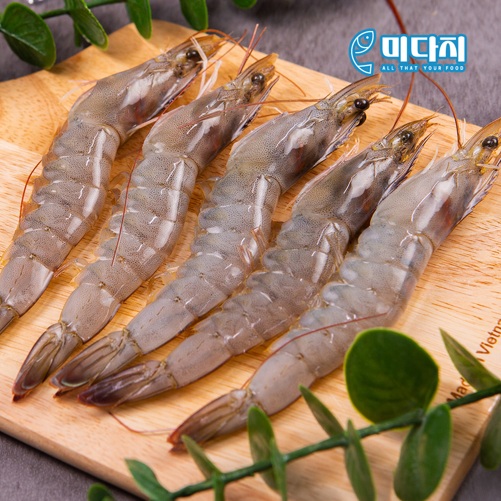 미다지 흰다리 새우 500g 20미 (화이트 새우)