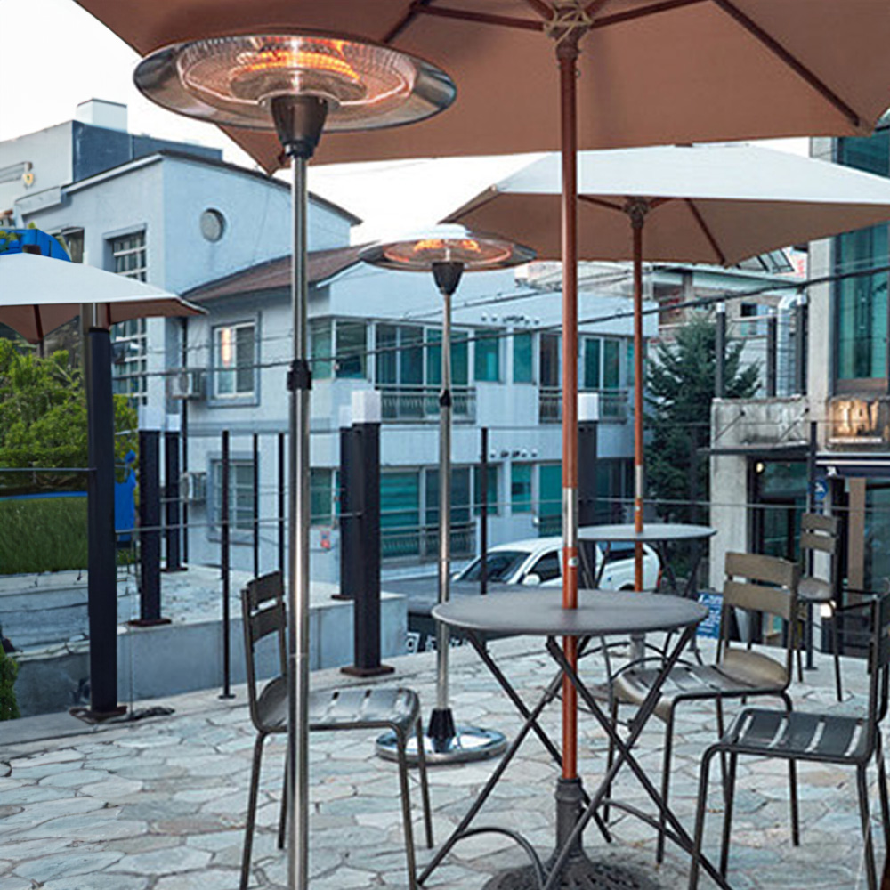 시원 파티오히터 삿갓난로 실외용난로 전기 난방기