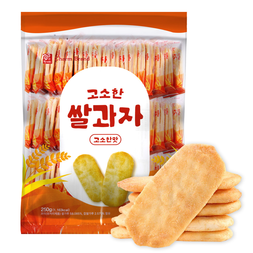 유통기한임박 참브랜드 고소한 쌀과자 250g : 파인스낵