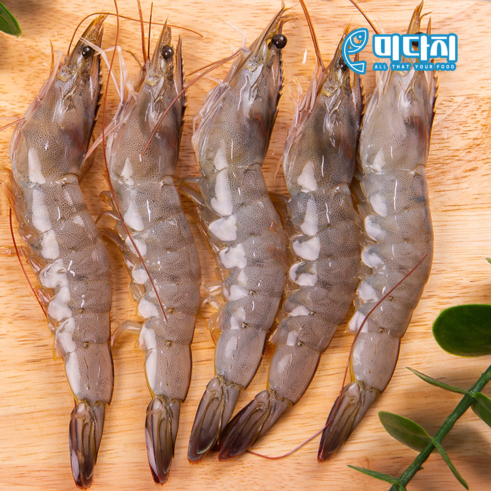 미다지 냉동 흰다리 통 새우 500g 20미 화이트 소금 버터 구이 찜 용 캠핑 바베큐 - 상세 이미지 2