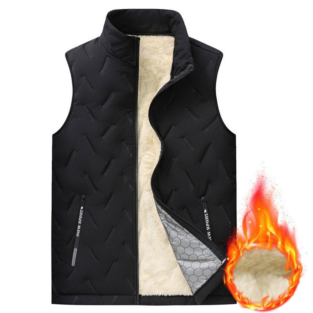 멜럽 남자 패딩조끼 압열 누빔 융털 안감 양털 조끼