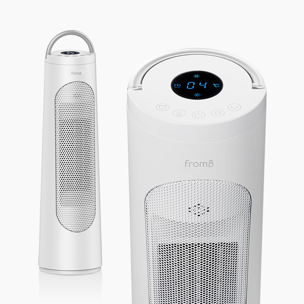 프롬비 히팅타워 회전형 온풍기 FF253H 화이트