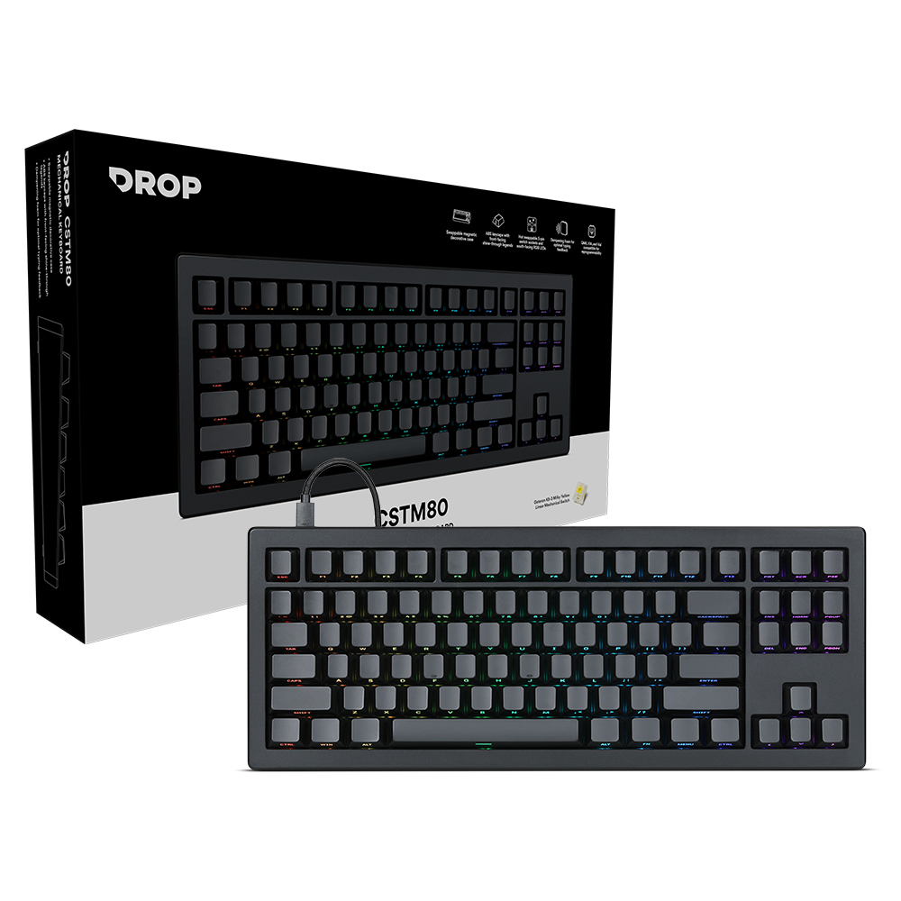 커세어 Drop CSTM80 RGB 핫스왑 텐키리스 기계식 키보드 갈축 - 상세 이미지 3