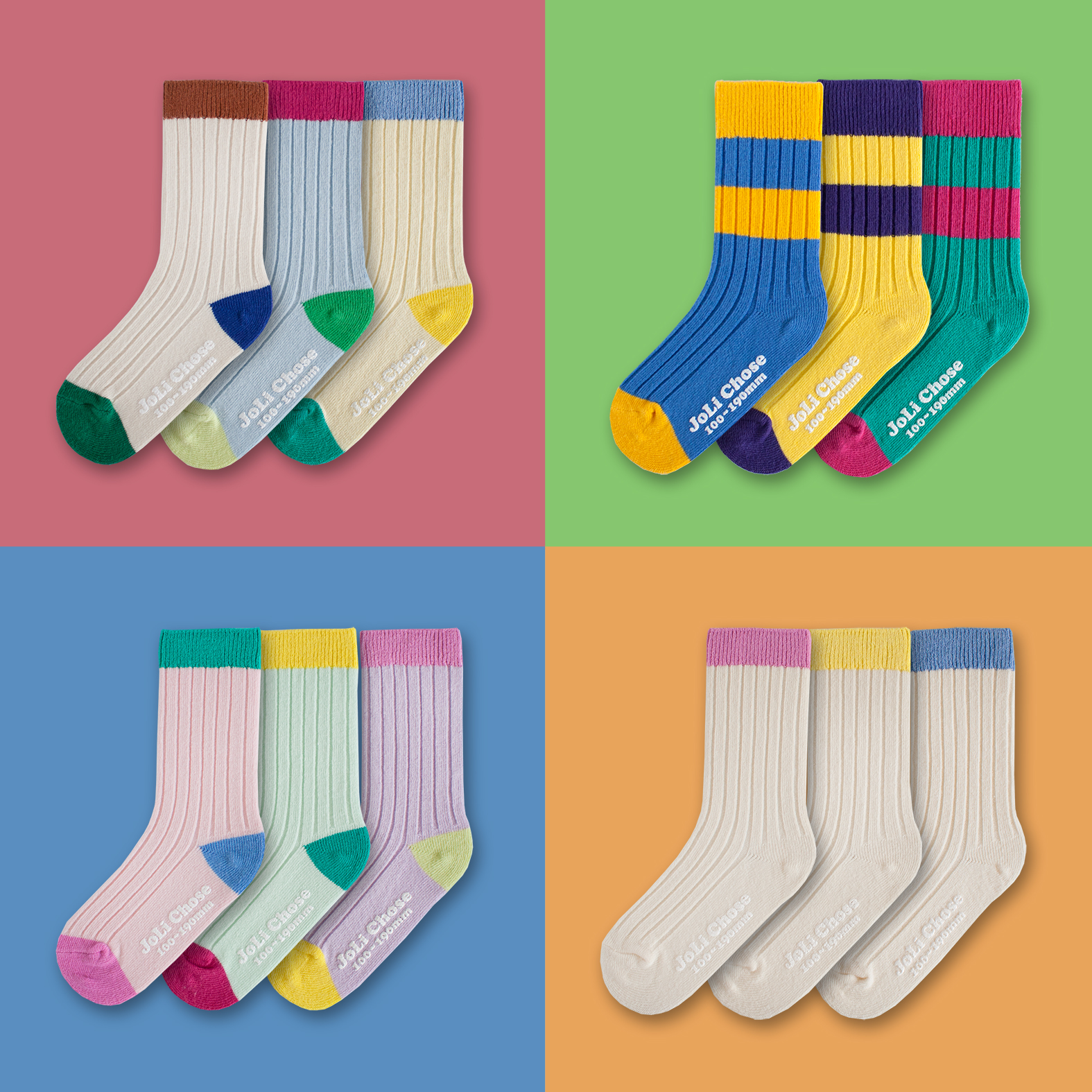 [유녕제맘]졸리쇼즈 아동양말 유아양말 토들러 키즈 3P세트 미끄럼방지 논슬립 : 졸리쇼즈