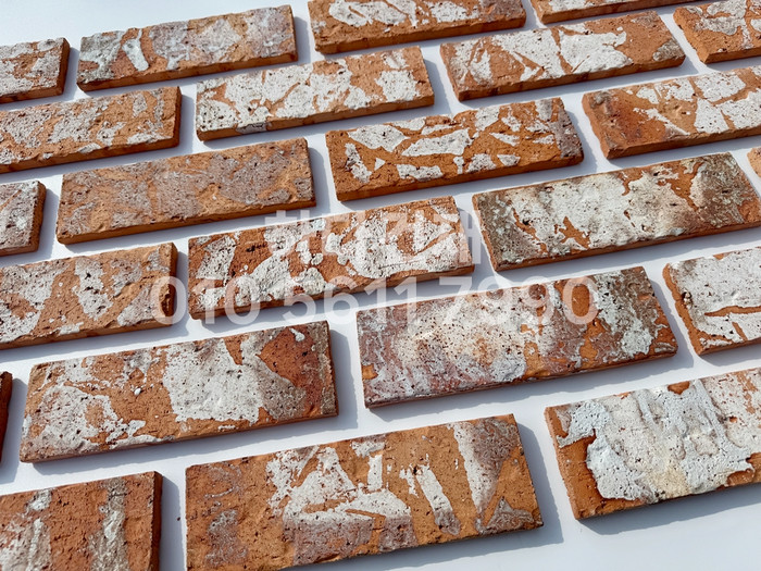 점토 유럽풍 올드브릭 레드포인트 242x78x13T / 하다건재 고벽돌타일