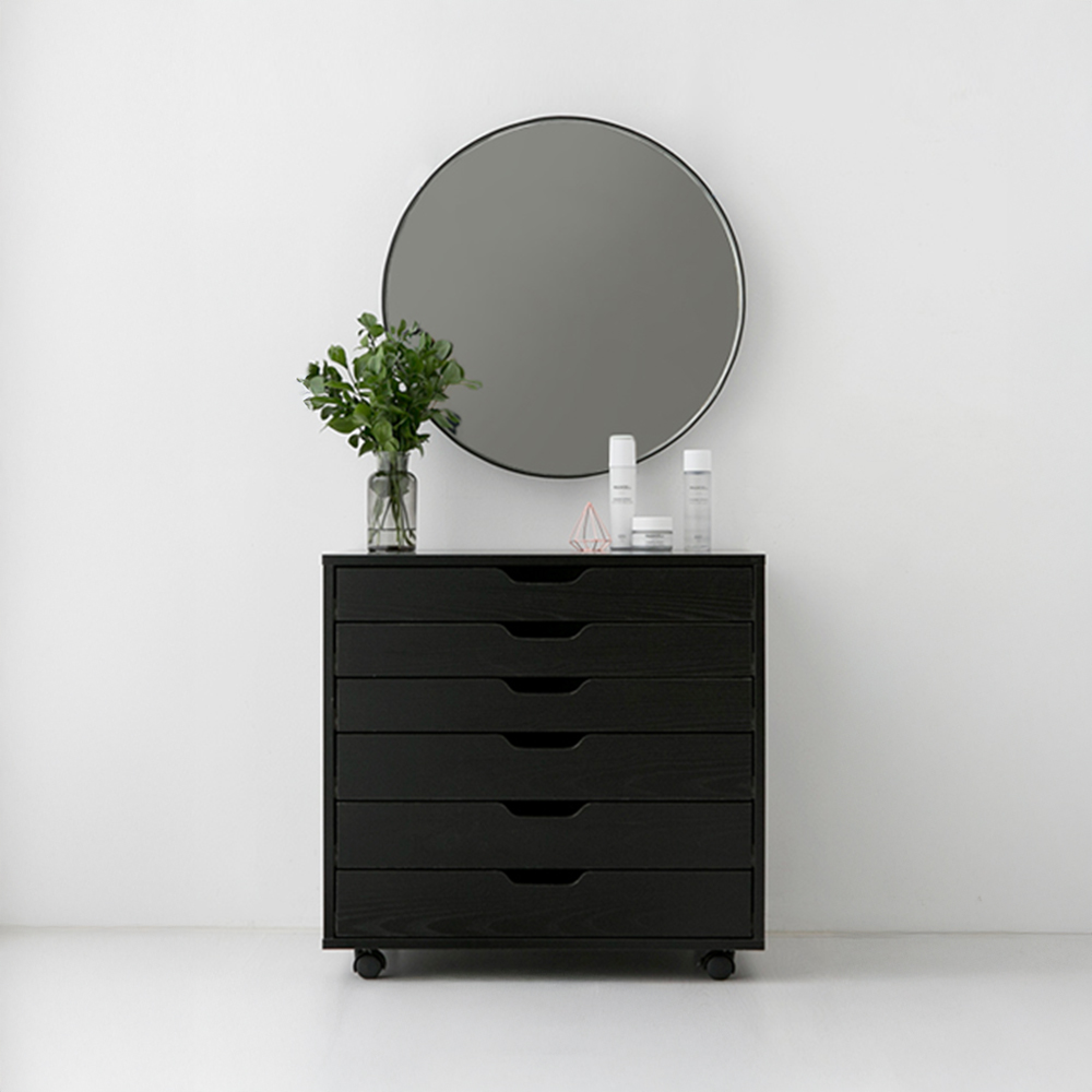 OLAF 서랍장 KS1008STB 670x480x650mm, 6단, 블랙 2599.1032 - 상세 이미지 3
