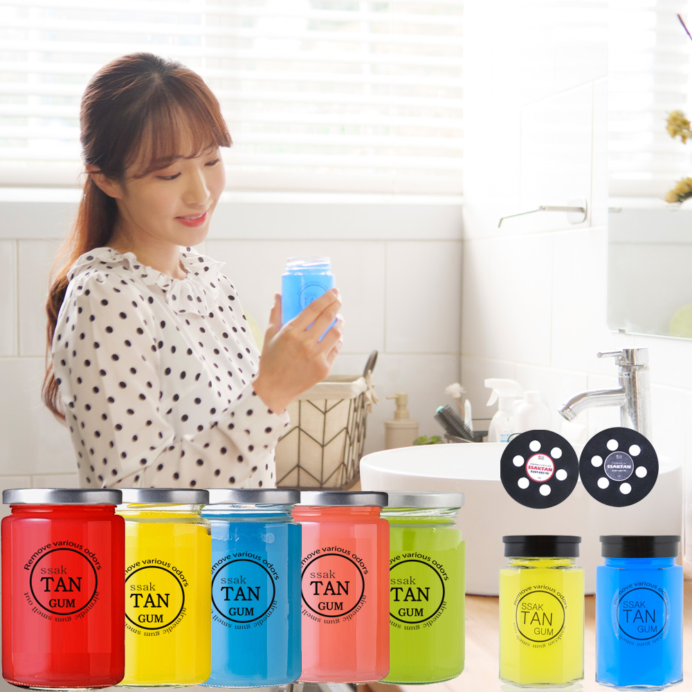 싹탄 국산 냄새제거 탈취제 강력 고체 대용량 탈취제 블랙체리향 360g, 2개 - 상세 이미지 4