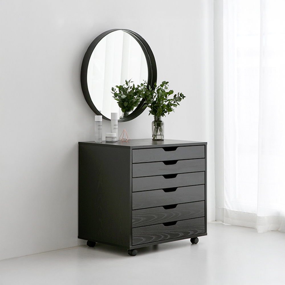 OLAF 서랍장 KS1008STB 670x480x650mm, 6단, 블랙 2599.1032 - 상세 이미지 4