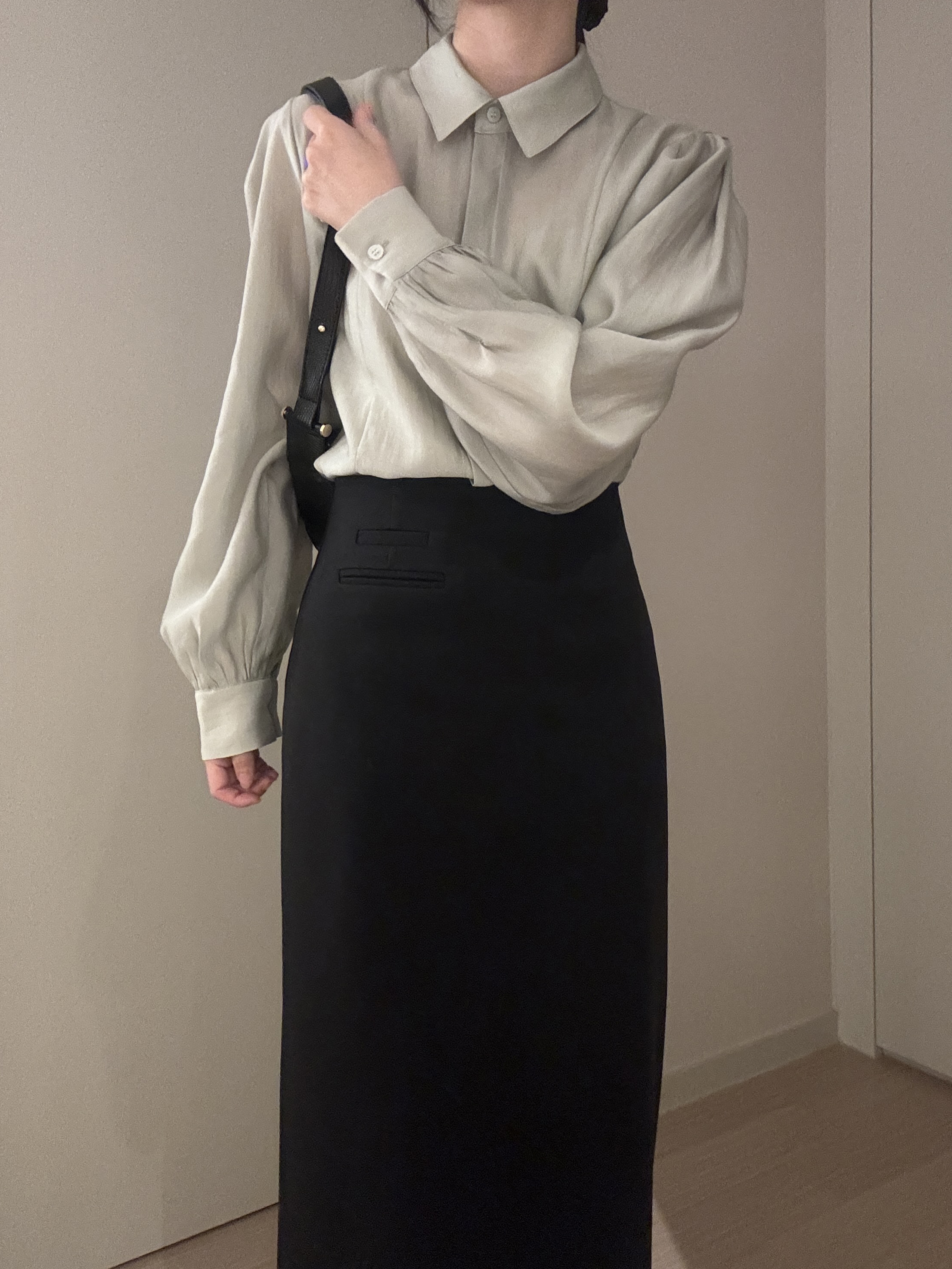 로에 기모 롱 스커트 3color 상세 이미지 5