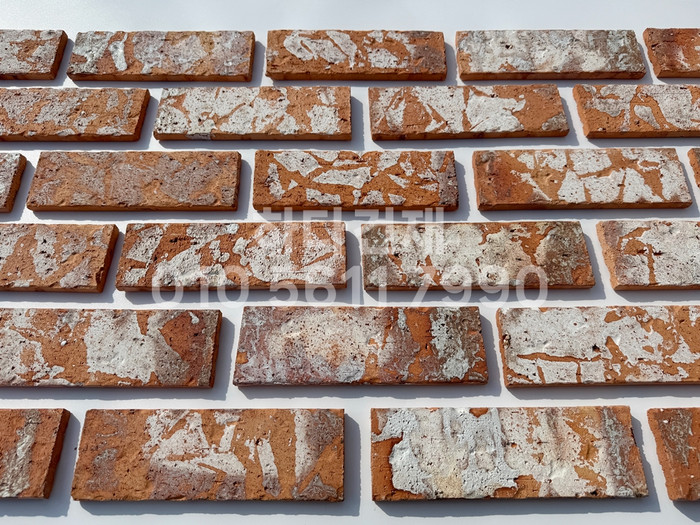 점토 유럽풍 올드브릭 레드포인트 242x78x13T / 하다건재 고벽돌타일