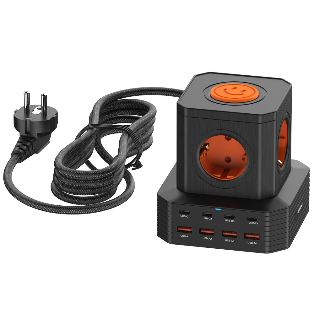 접지 타워 4000W 5구 멀티탭 65W C타입 PD USB 초고속멀티충전기 - 상세 이미지 2