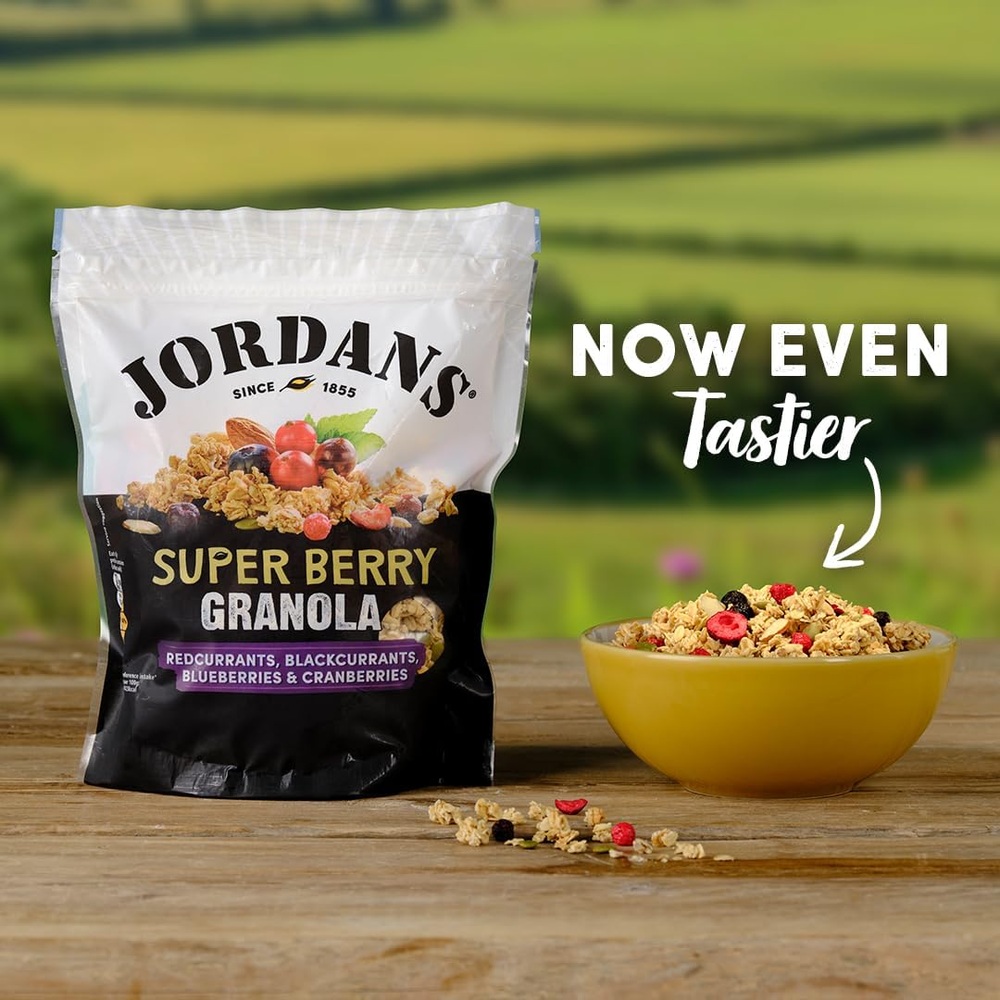 Jordans 조던 그래놀라 슈퍼베리 고섬유 500g 4팩 아침심사대용 건강간식 인공성분무첨가 이미지 6