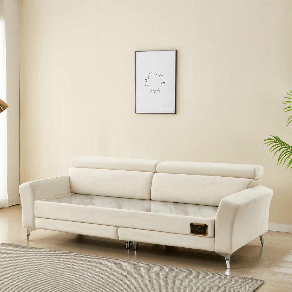 브리즈스톤 킹마담건강침대 티지 3인용 돌쇼파 청맥반석