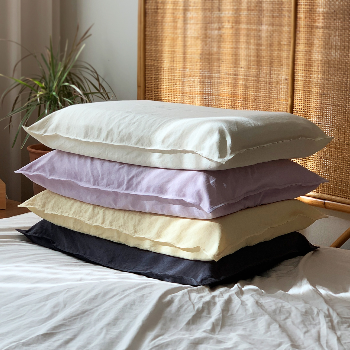 아카시아홈 국내제작 천연 경추 태국 라텍스 낮은베개 속커버포함 높이4cm