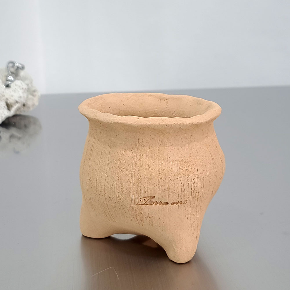 [2개 구매시+1개]  테라원 빈티지 수제 토분 어글리팟 10호 10x12cm 복주머니 - 상세 이미지 2