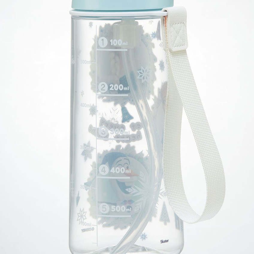 [발주상품 2~4 영업일 후 발송예정] 스케이터 겨울왕국 캐릭터 원푸쉬 스트로 보틀 600ml PSHPO6 - 주방·식기 - 하카타몰