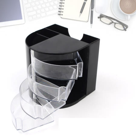 회사책상꾸미기 사무실 데스크 4단 소품 수납 펜꽂이