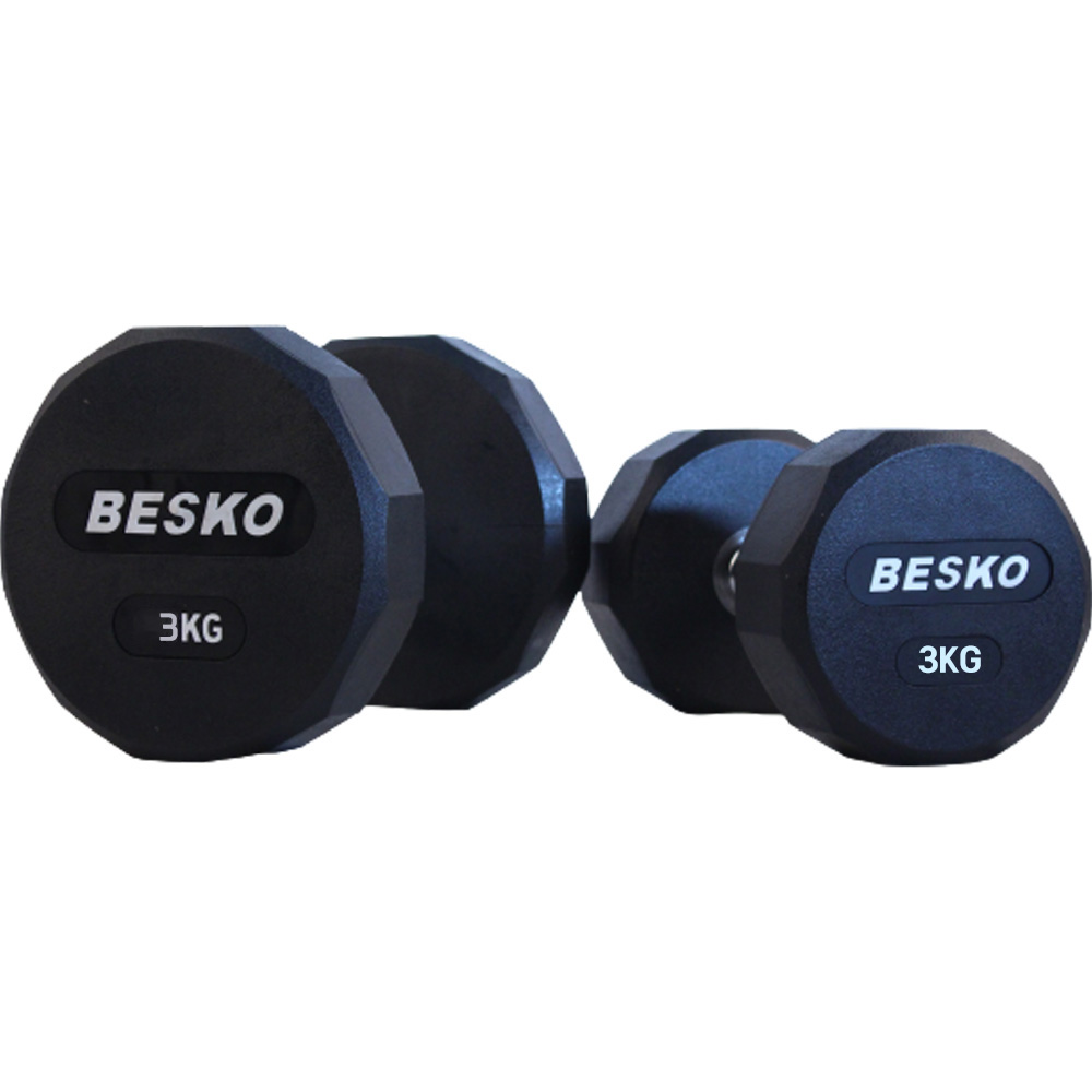베스코 덤벨 12각 우레탄 아령 세트 3kg 제품 이미지