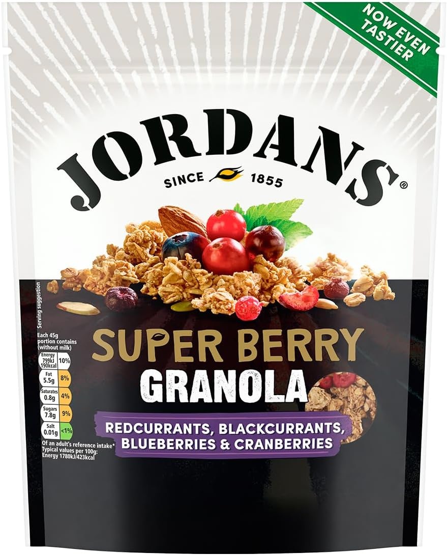Jordans 조던 그래놀라 슈퍼베리 고섬유 500g 4팩 아침심사대용 건강간식 인공성분무첨가 - 상세 이미지 3
