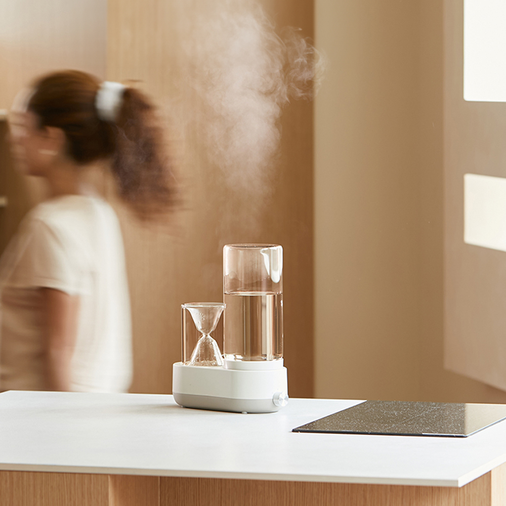 르젠 가열식 가습기 모래시계형 인테리어 디자인