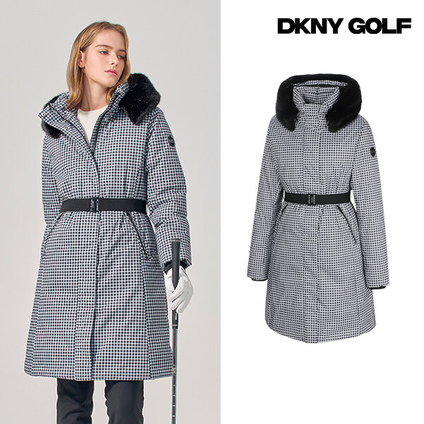 [24년 최신상] DKNY 여성 인퀼팅 다운 코트 - 상세 이미지 4
