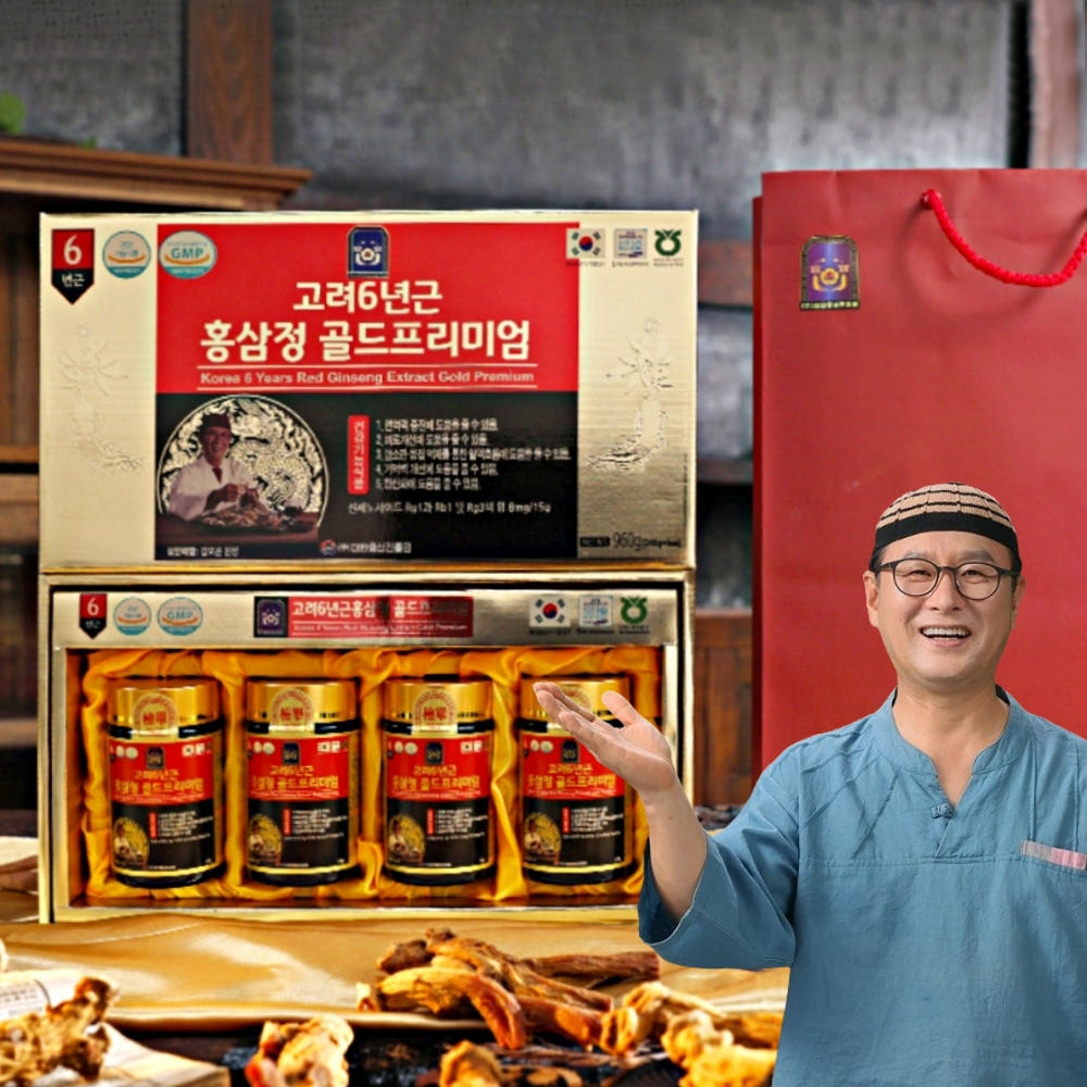 김오곤 고려 6년근 홍삼정 골드프리미엄 1세트 홍삼진액 진세노사이드 8mg/15g 홍삼액