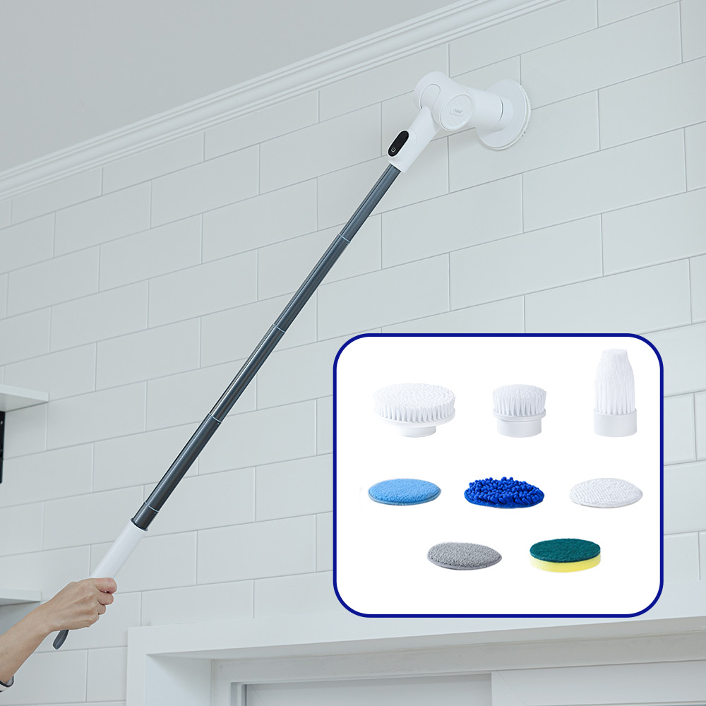 보아르 파워스핀 무선 욕실청소기 완전방수 화장실 자동 핸디 전동 스핀 회전 이미지 4