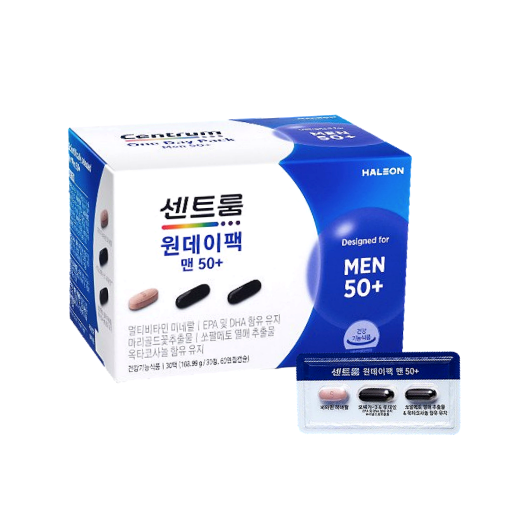 센트룸 원데이팩 맨50 올인원영양제 30정X1개 - 상세 이미지 5