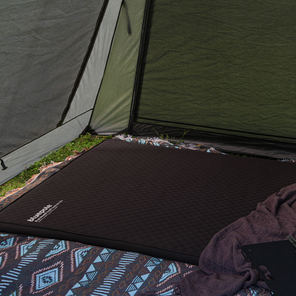 블루폴 캠버 자충매트 6T 캠핑 피크닉 에어매트 이너텐트 차박매트 더블, 6cm, 블랙