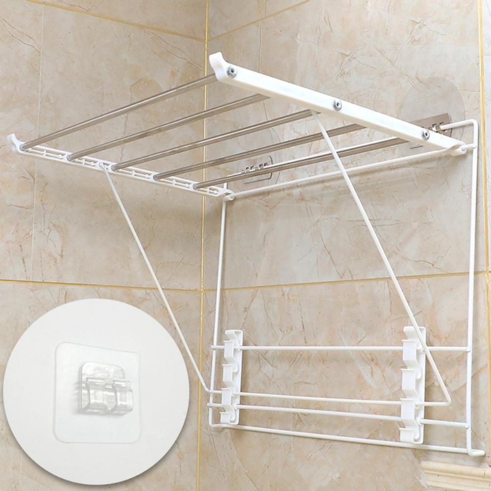 흡착 건조대 무타공 접이식 휴대용 건조대 빨래 붙이는 건조대