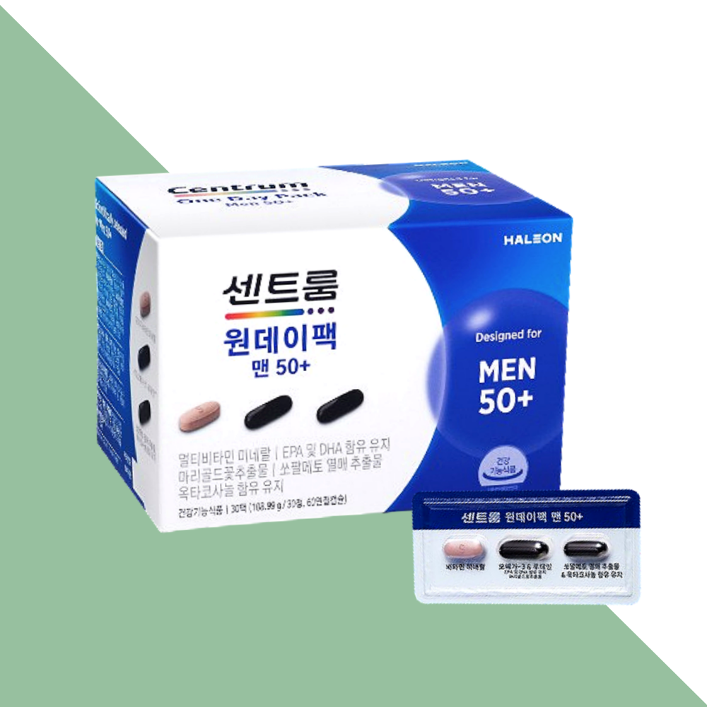 센트룸 원데이팩 맨50 올인원영양제 30정X1개 - 상세 이미지 4