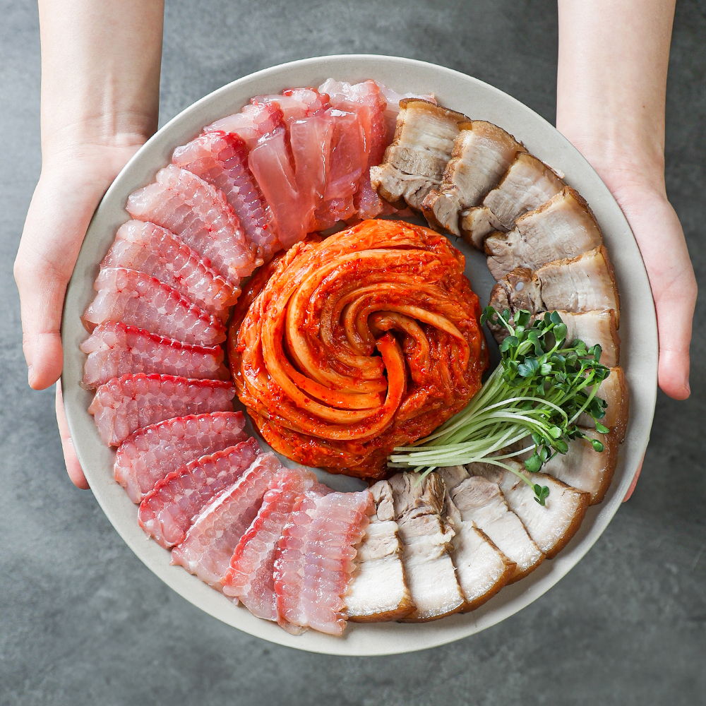 흑산도 홍어 삭힌 국내산 홍어 애 삼합 제품 이미지