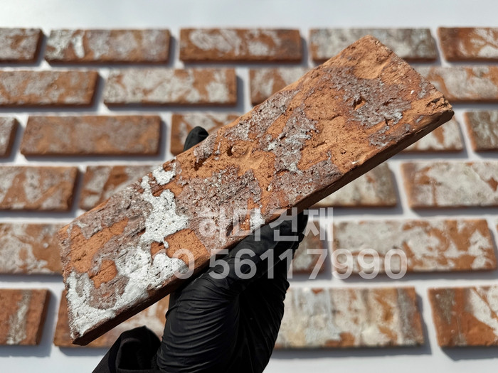 점토 유럽풍 올드브릭 레드포인트 242x78x13T / 하다건재 고벽돌타일