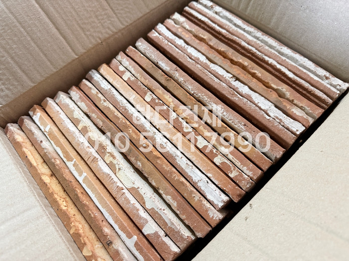 점토 유럽풍 올드브릭 화이트포인트 242x78x13T / 하다건재 고벽돌타일