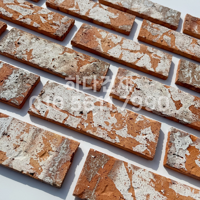 점토 유럽풍 올드브릭 레드포인트 242x78x13T / 하다건재 고벽돌타일