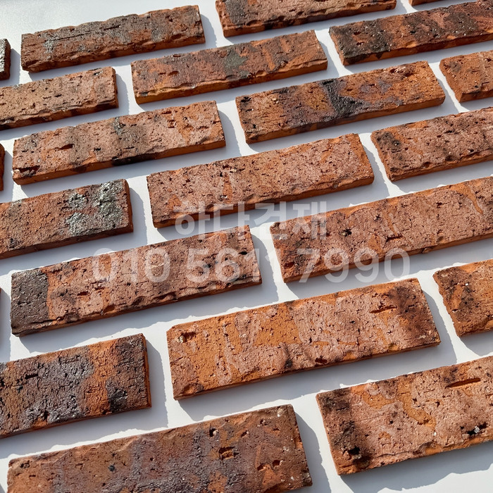 점토 유럽풍 올드브릭 브라우니컬러 242x63x13T / 하다건재 고벽돌타일
